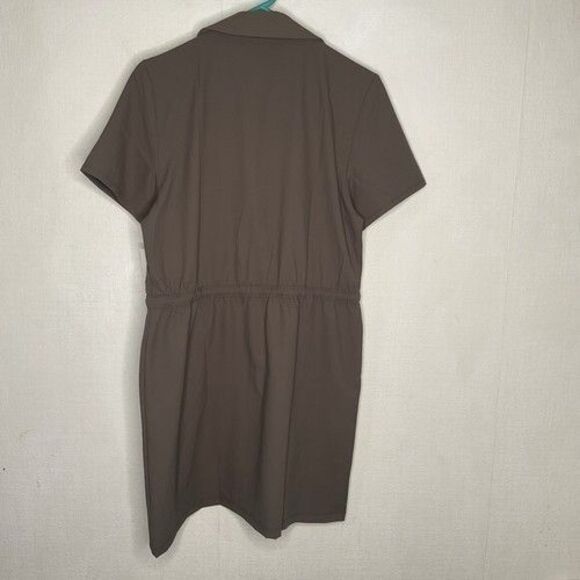 NWT Beyond Yoga Donee City Chic Travel Cinch Waist Midi Dress Women Size M - Picture 10 of 13